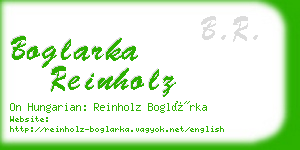 boglarka reinholz business card